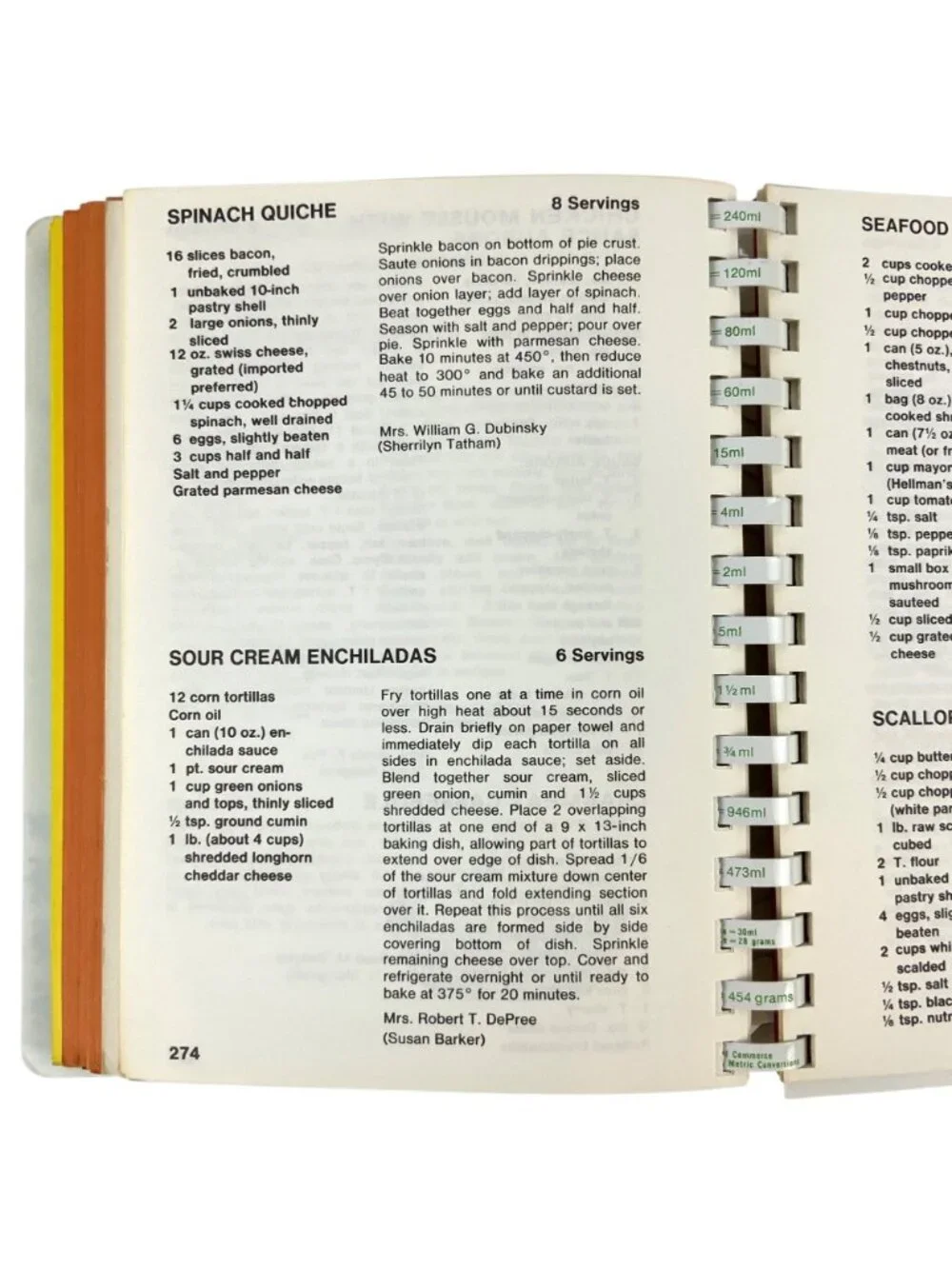 Soupçon Junior League Of Chicago Cookbook 1979 Seasonal Recipes Spiral Bound